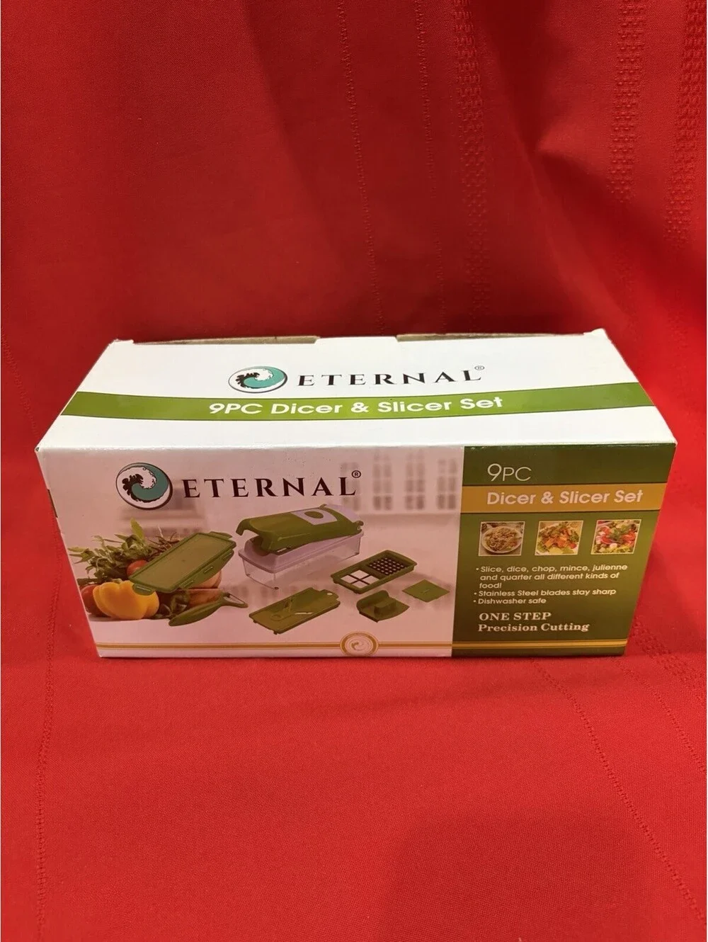Eternal Deluxe 9 Pc  Dicer & Slicer Set -Slice,Dice,Chop,mince,mince, Julienne